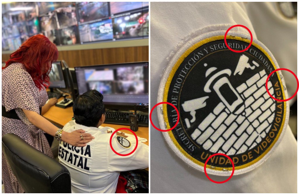 Acusan a Layda Sansores de "montaje" por publicación de policías cuyos uniformes tienen sus logos engrapados y no bordados