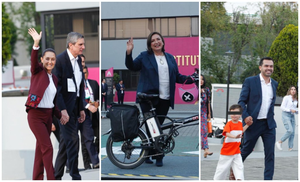 Xóchitl Gálvez, Claudia Sheinbaum Jorge Álvarez Máynez ya están en el INE para el primer Debate Presidencial en años sin AMLO como candidato