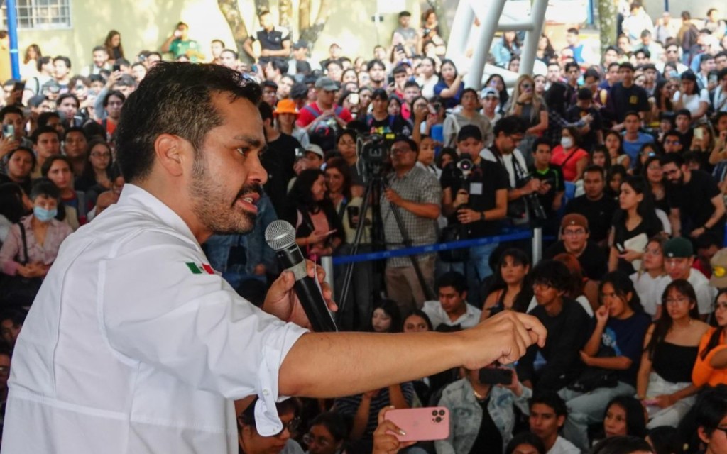 En mitin de Álvarez Máynez en la UAM, reportan el acoso sexual contra una de las colaboradores del candidato de MC