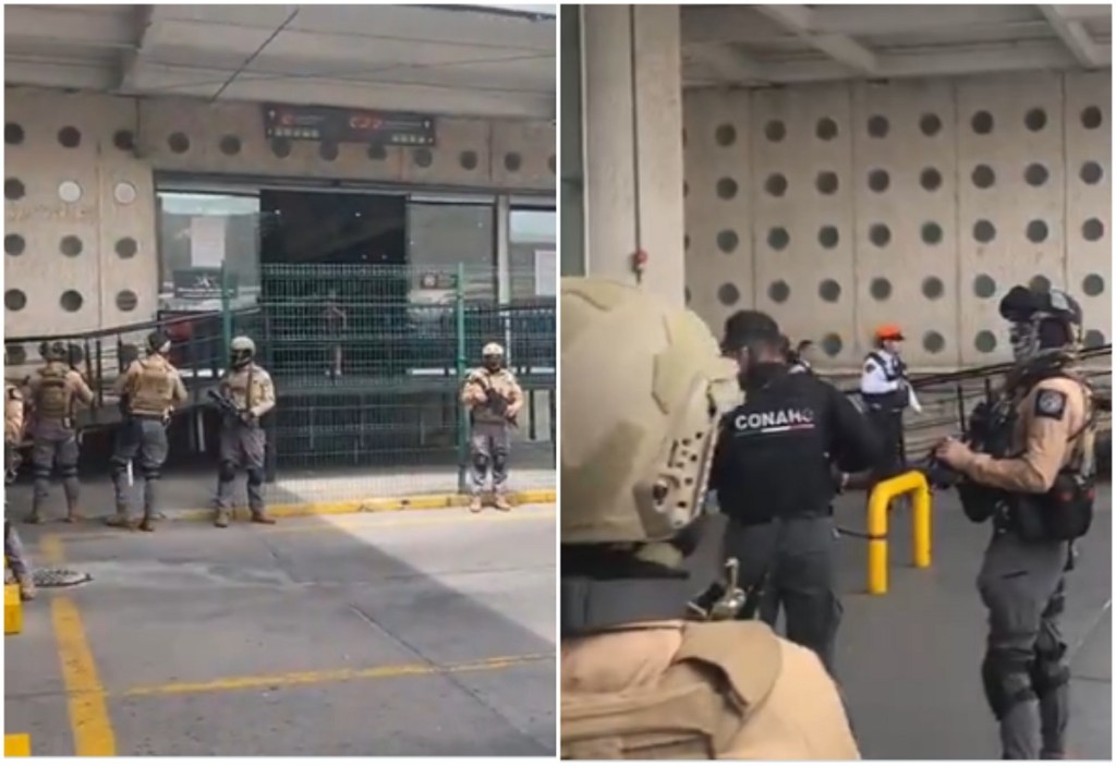 Imágenes de la importante operación policíaca en el aeropuerto de Ciudad de México para el traslado de dos líderes criminales detenidos en Yucatán