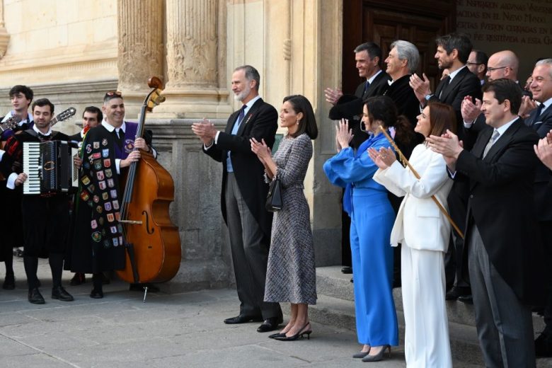 Los reyes de España, Felipe VI y Letizia, encabezaron la entrega del Premio de Literatura Miguel de Cervantes 2023