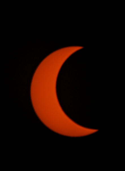 Eclipse solar parcial en Brasilia (Brasil) el 14 de octubre de 2023