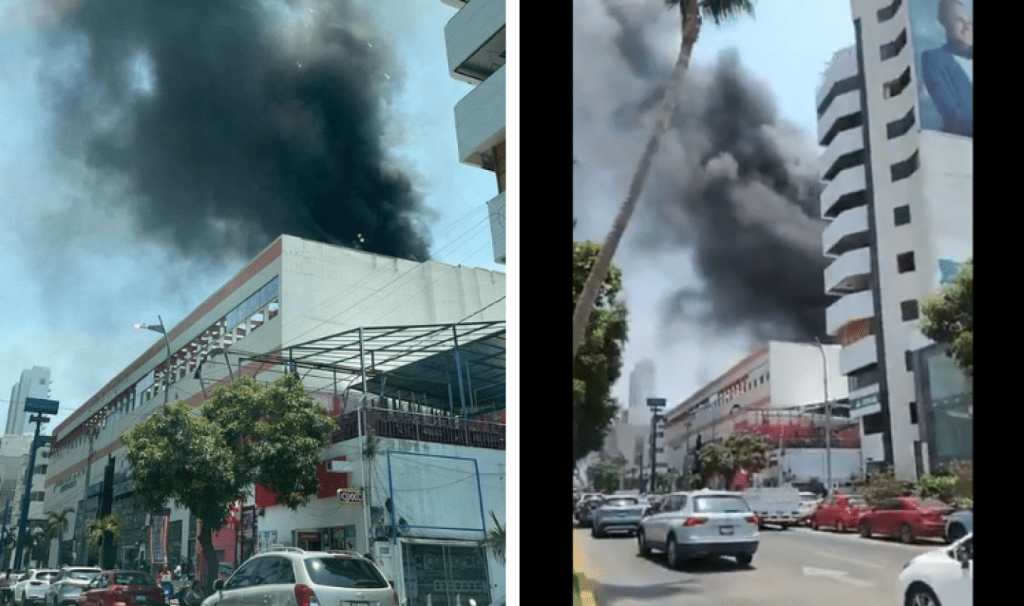 Controlan un incendio en el Centro de Convenciones Copacabana de Acapulco, posiblemente causado por trabajos de soldadura de una herrería