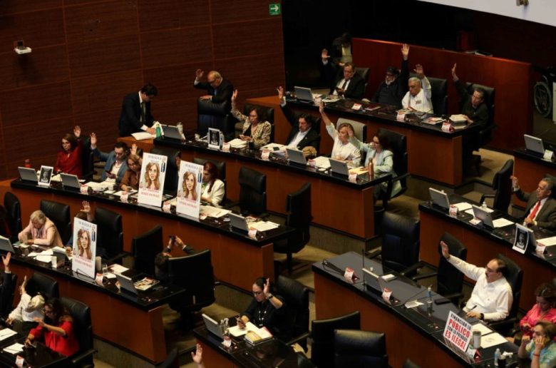 Sesión de ayer en la Cámara de Senadores, en la discusión de la creación del Fondo de Pensiones