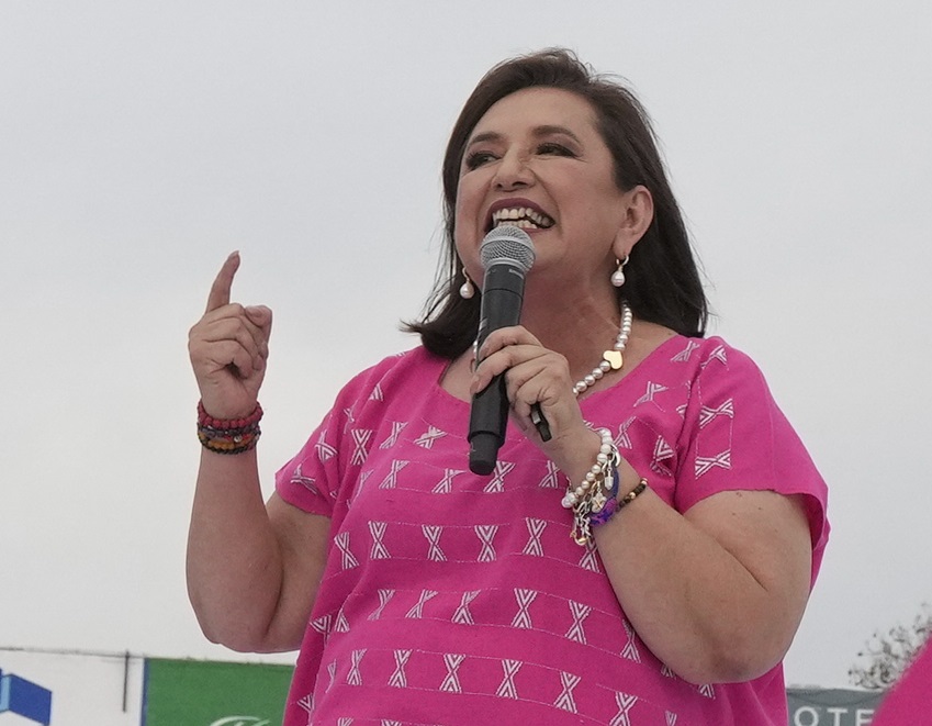 Xóchitl Gálvez Ruiz, candidata presidencial de Fuerza y Corazón por México (Foto de AP)