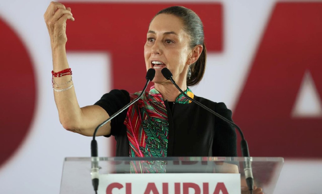 Claudia Sheinbaum encabezan mitin en la alcaldía Álvaro Obregó