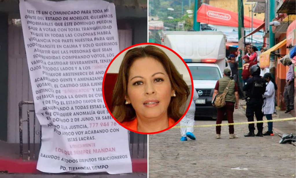 “El castigo será ejemplar”: amenazas en narcomantas para votar el 2 de junio en Morelos