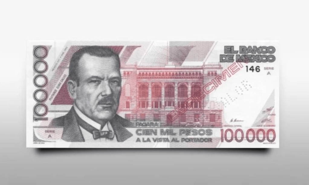 Hace 31 años hubo un billete de 100,000 pesos, ¿por qué desapareció?