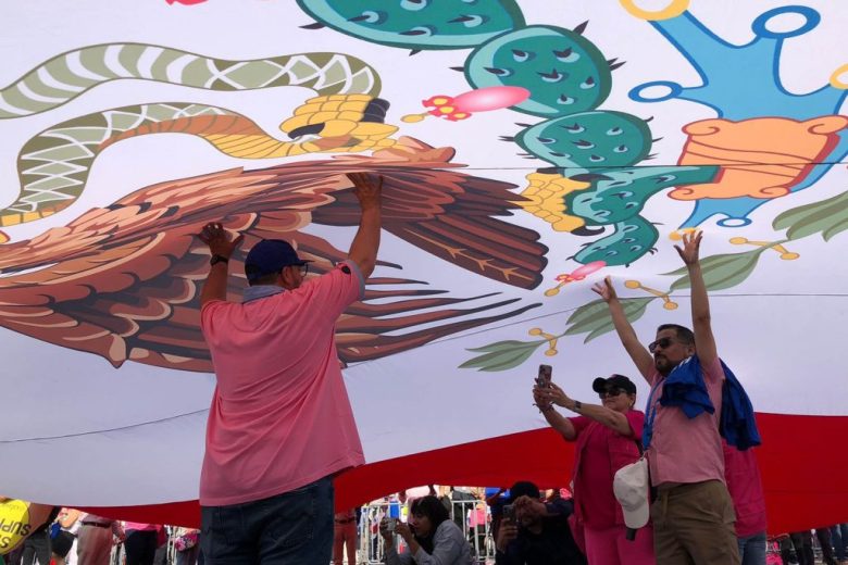 Marea Rosa en el Zócalo