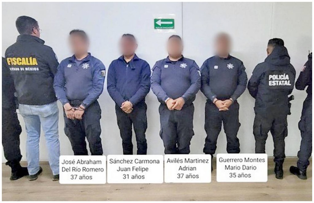 Cuatro policías de Edomex son detenidos por presunto secuestro exprés, robo y extorsión de un ciudadano; un quinto oficial es investigado