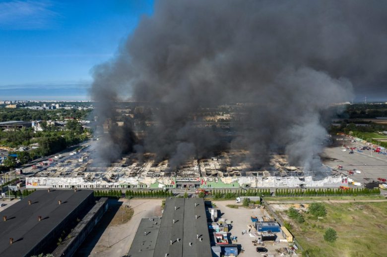 Incendio en Varsovia