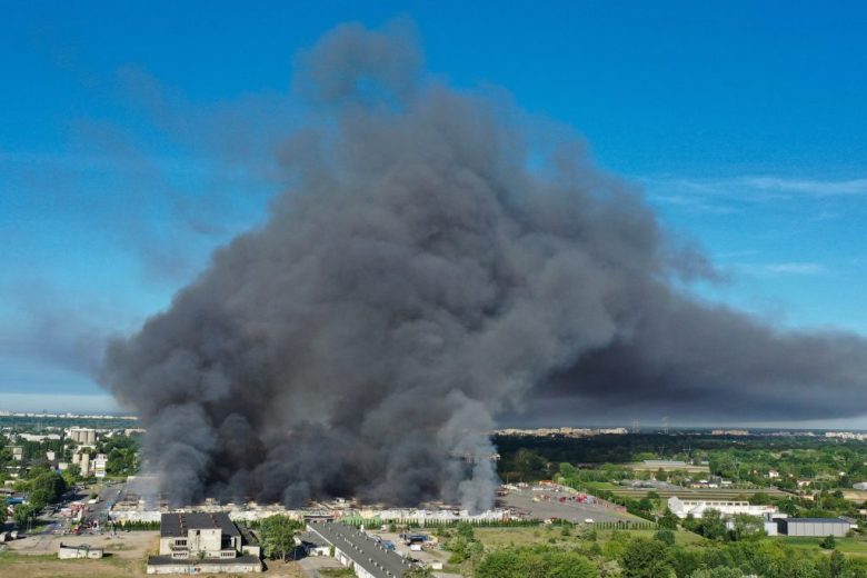 Incendio en Varsovia