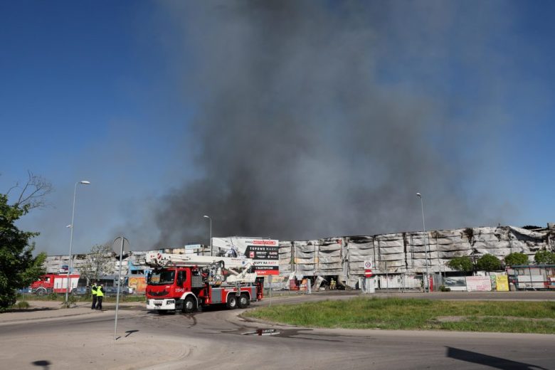 Incendio en Varsovia