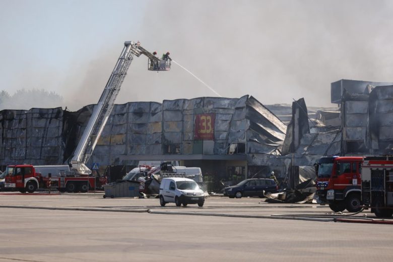 Incendio en Varsovia