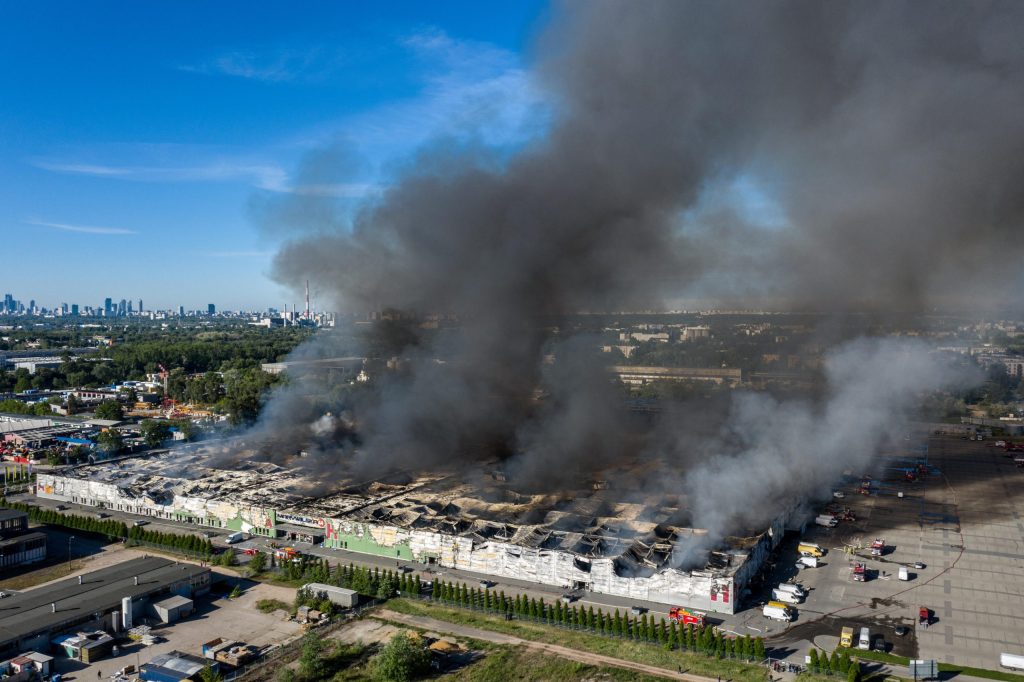 Incendio en Varsovia