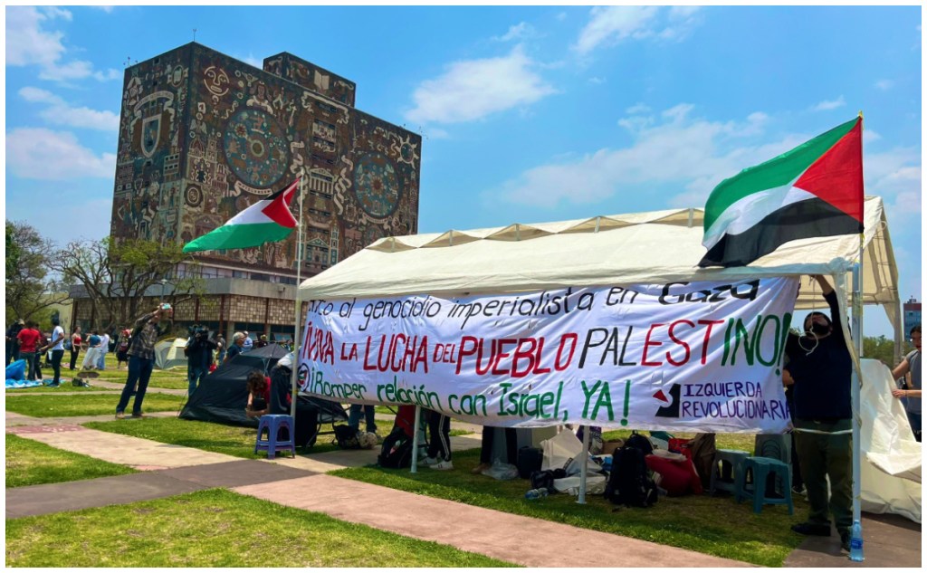 UNAM no implementará medidas en contra del campamento de estudiantes para protestar por Palestina en Ciudad Universitaria