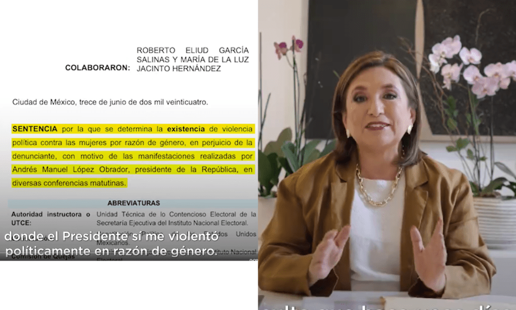 AMLO “sí me violentó”: Xóchitl le manda manual del INE y tilda de machista al Presidente