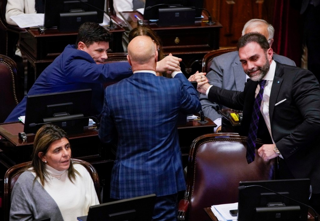 Los senadores que apoyaron las reformas de Javier Milei celebran