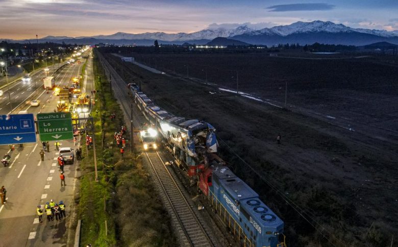Choque de trenes en Chile