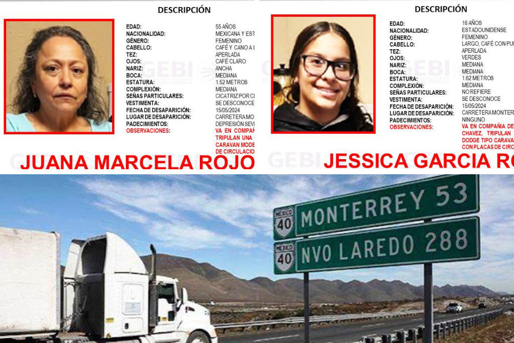 Madre e hija desaparecidas en Nuevo León México