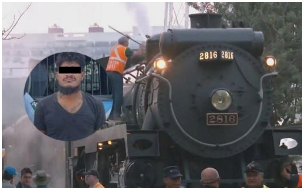 Un hombre fue detenido al ser visto colocando piedras y otros objetos en las vías del tren por donde transitaría "La Emperatriz"