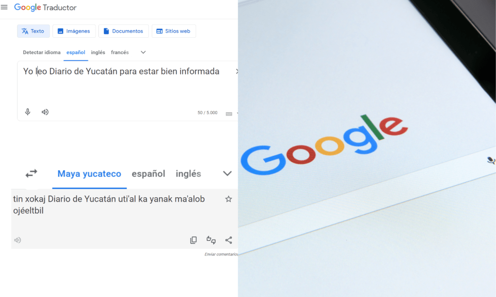 Google con traductor de maya yucateco y otras lenguas indígenas