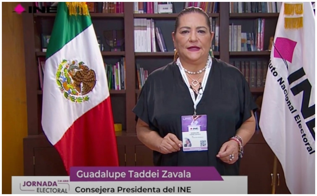 Guadalupe Taddei pide a candidatos "mantener la serenidad y el respeto por los procedimientos electorales" y no adelantarse al PREP