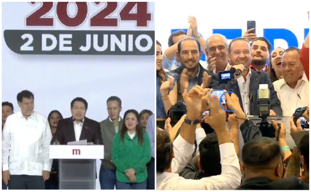 4T y oposición se anuncian ganadores de elecciones en CDMX