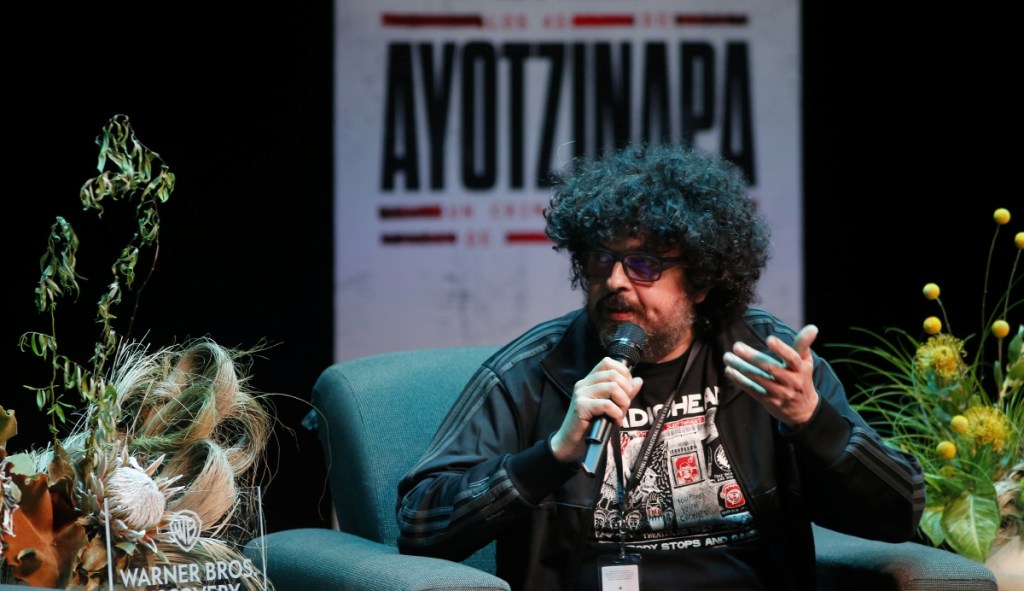 Alejandro Turner, ejecutivo de MAX, en la presentación de la serie documental “Los 43 de Ayotzinapa: Un Crimen de Estado”, en el marco de la 39a. edición del Festival Internacional de Cine en Guadalajara