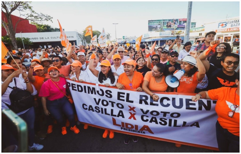 Tras PREP, solo 43 votos dan ventaja a la candidata oficialista, Yensunni Idalia Martinez sobre Lidia Rojas Fabro, de Movimiento Ciudadano