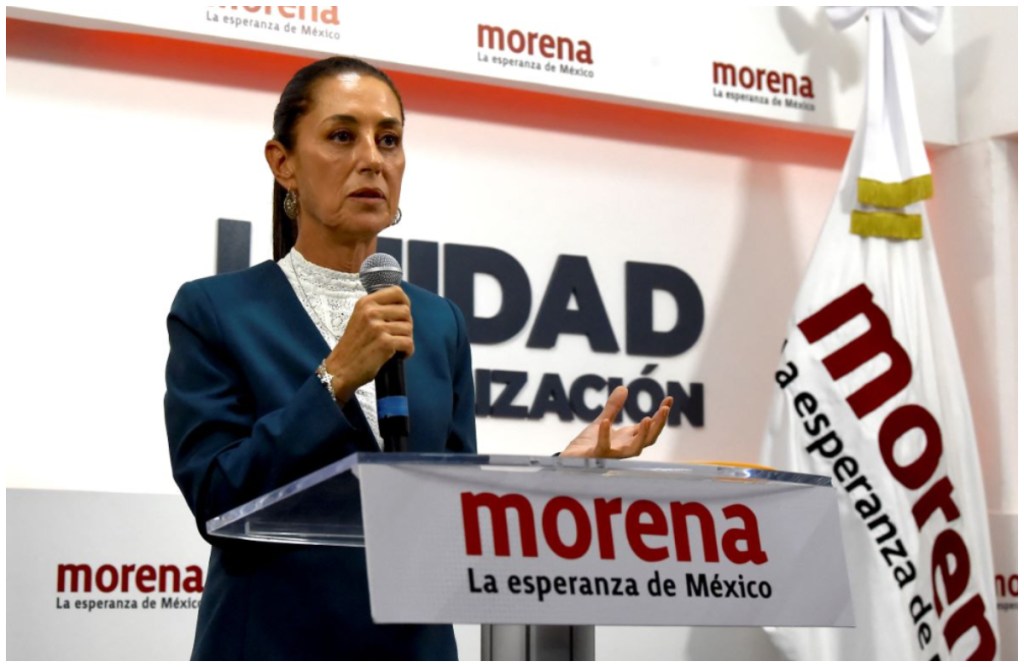 Claudia Sheinbaum anuncia que el partido Morena será el encargado de realizar la "encuesta ciudadana" sobre la reforma al Poder Judicial