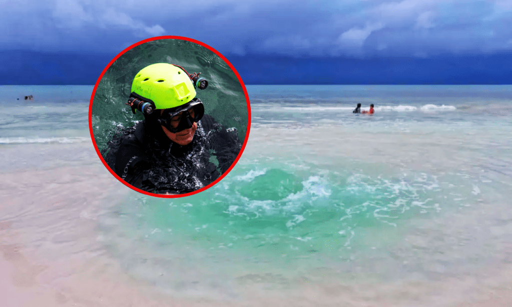 Surgen ojos de agua en Cozumel y Playa del Carmen, los captan en vídeo; investigador de la UNAM explica este fenómeno