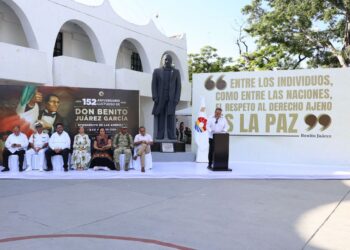 Conmemoran autoridades municipales 152 aniversario luctuoso de Benito Juárez