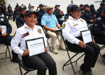 Enaltece Ana Paty Peralta Labor Policial en Cancún