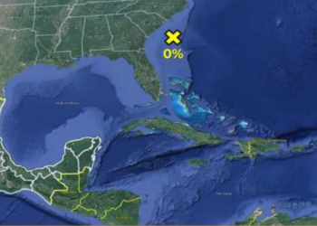 Conagua y SMN vigilan zona de baja presión frente a Carolina del Sur