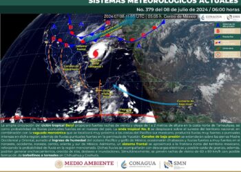 Onda Tropical No. 8 Traerá Lluvias Intensas a Quintana Roo y la Península de Yucatán
