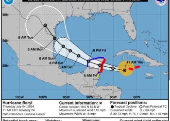 Huracán Beryl se acerca a Quintana Roo: Alerta Naranja y medidas de precaución