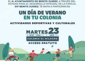 Acercan “UN DÍA DE VERANO EN TU COLONIA”