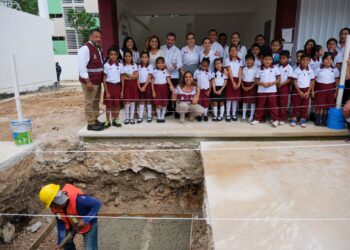 Inicia Construcción de Domo en Primaria Ermilo Abreu Gómez de Cancún