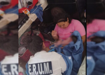 ERUM Auxilia a Joven Madre que Dio a Luz en la Vía Pública en Cancún