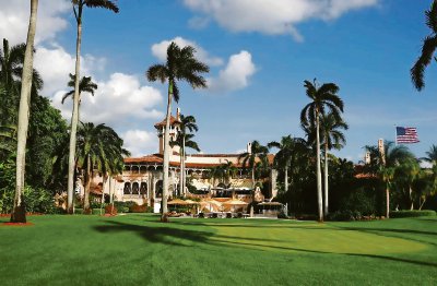 Mansión Mar-a-Lago, propiedad de Donald Trump, donde fueron encontrados documentos clasificados