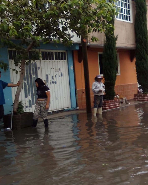 “Chris” también causó inundaciones en Chimalhuacán, en el Estado de México