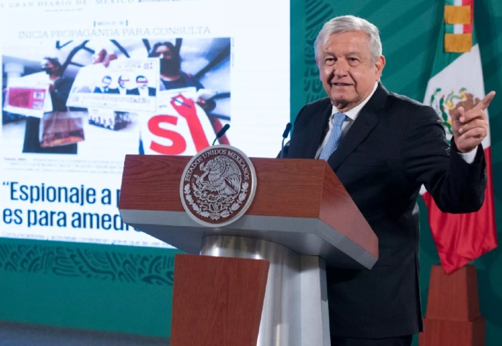 El gobierno de Andrés Manuel López Obrador negó que en su mandato se realizara espionaje, pues en México “no se espía ni vigila a nadie”