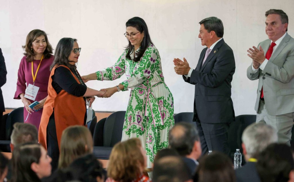 Norma Piña, ministra presidenta de la SCJN, y Marcela Guerra, presidenta de la mesa directiva de la Cámara de Diputados, encabezaron el Encuentro Nacional para una Agenda de Seguridad y Justicia, ayer lunes 8