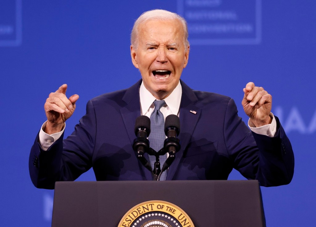 Joe Biden, presidente de Estados Unidos, quien a sus 81 años de edad pretende reelegirse en el cargo