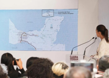 Claudia Sheinbaum anuncia expansión del Tren Maya y del Tren Interoceánico