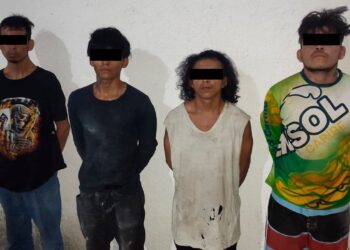 Detienen a Cuatro Hombres por Intento de Feminicidio y Narcomenudeo en Benito Juárez