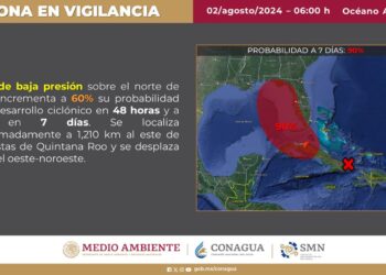 Zona de baja presión incrementa su probabilidad de desarrollo ciclónico