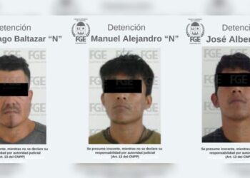 FGE, SSC y Guardia Nacional detienen a tres personas por robo de vehículo en Benito Juárez