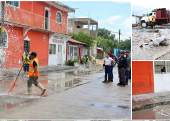 Refuerzan labores de Limpieza Ante Lluvias
